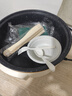 粤器电煮锅多功能一体电炒锅家用电热火锅插电一锅多用途可以炒菜不粘锅学生宿舍煮面锅蒸煮煎炒小电锅 智能款米白28CM（适合4-6人+蒸笼） 4L 实拍图