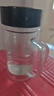 富光双层玻璃杯商务泡茶杯子 大容量男女耐热办公水杯带把黑色320ml 实拍图