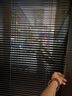 美尔耐免打孔百叶窗帘卧室卫生间浴室厕所防水铝合金厨房升降遮光帘6010 免钉【拉丝】黑色 1平方米 实拍图