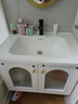 启鸣（QIMING）法式浴室柜陶瓷一体盆卫生间洗脸洗手盆柜组合卫浴智能镜柜洗漱台 70cm【标准镜柜】陶瓷一体盆 实拍图