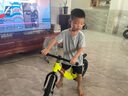 飞鸽儿童平衡车1-3-6岁男女小孩滑行无脚踏自行车宝宝两轮滑步车礼物 14寸镁合金一体充气轮【清新绿】 实拍图