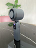 【抖音TOP1】手持电风扇半导体双击制冷冰敷小风炮100档宿舍大风力制冷涡轮折叠长续航静音大风力 米白-普通标准续航【可折叠/送挂绳】 实拍图
