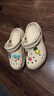 卡骆驰crocs贝雅云彩女士洞洞鞋户外休闲鞋|208186 冬日白-11S(含智必星) 35 (220mm) 实拍图