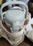 膳魔师（THERMOS）儿童吸管保温杯学生杯316L不锈钢带卡扣带杯套放书包侧袋上学TCKU 实拍图