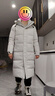 京东京造羽绒服男女情侣同款真鸭绒冬季中长款连帽保暖外套 纯净灰 M 实拍图