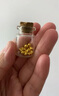 金豆珠珠金豆珠珠黄金足金999(硬金3D)亮面磨砂古法小金珠水贝工厂货源 重版古法 0.80克/4mm古法珠重版共4颗 实拍图