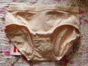 猫人女士内裤女纯棉底档抗菌无痕内裤甜美性感明筋莫兰迪色女内裤4条 豆沙粉/白色/灰色/肤色 4条 M 建议80-100斤 实拍图