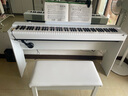 雅马哈（YAMAHA）P225B电钢琴儿童成人初学88键重锤电子钢琴智能蓝牙钢琴P125升级 新品P225WH+单踏+原装木架+官方标配 实拍图