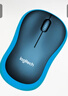 罗技（Logitech）M185鼠标 无线鼠标 办公鼠标 对称鼠标 黑色蓝边 带无线2.4G接收器 实拍图