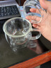 富光花茶杯 男女士茶水分离杯子 双层办公泡茶玻璃杯带把高硼硅水杯 实拍图