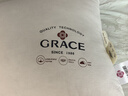 洁丽雅（Grace） 枕头枕芯纯棉一对新疆棉A类全棉纤维枕双人高弹舒适颈椎软枕 A类纯棉朴染 【高枕 一对装】 实拍图