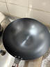 九阳（Joyoung）炒锅铁锅无涂层精铁锅炒菜锅炉灶通用32cm带盖CF32-C121 实拍图