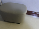 莫负时光小凳子家用矮凳客厅轻奢高级感沙发凳换鞋凳门口家用入户门穿鞋凳 超纤纳帕皮-糖豆款大号-浅灰色 实拍图