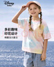 迪士尼（DISNEY）女童棉质短袖T恤吸湿排汗六一儿童节半袖上衣25夏DB421BE21彩110 实拍图