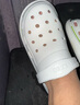 回力（Warrior）拖鞋男士凉鞋男透气洞洞鞋防滑沙滩鞋子男 0228 白色 40 实拍图