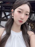 LnieerS925银碎银珍珠耳环女款流苏耳坠2025新款小众设计感气质百搭耳饰 碎银子珍珠耳环【S925银】 实拍图