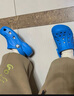 crocs卡骆驰贝雅儿童洞洞鞋男女童户外包头沙滩鞋拖鞋/207013/207012 海蓝-456 33 (200mm) 实拍图