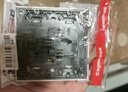罗格朗开关插座面板 画采系列陶瓷白86型暗装清单报价 一位双控 实拍图