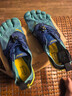 Vibram公路跑步五指鞋男 户外晨跑健身运动鞋透气耐磨跑步鞋 V-RUN 北海蓝/海军蓝 40 实拍图