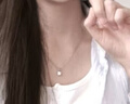 唯一（Winy）一克拉莫桑钻999纯银项链生日礼物吊坠送女朋友老婆奢侈品饰品 实拍图