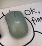罗技（Logitech）M221 轻音鼠标 无线鼠标 办公鼠标 对称鼠标 带无线微型接收器 薄荷绿 实拍图
