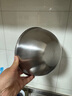 【畅销200W+】不锈钢料理盆碗打蛋和面沙拉凉拌水果烘焙家用 本色24cm【不锈钢沙拉碗】 实拍图