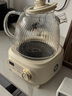 九阳（Joyoung）净萃全玻璃0胶水养生壶  办公室多功能煮茶器花茶壶 烧水壶恒温电热水壶 24h预约保温 1L WY107 实拍图