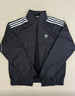adidas休闲简约三条纹梭织立领夹克外套男装阿迪达斯官方三叶草 黑色 2XL 实拍图