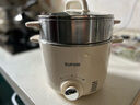 苏泊尔（SUPOR）不锈钢电煮锅 电蒸锅 多功能家用宿舍泡面小火锅 2.5L带蒸屉小炖锅 蒸煮一体电热锅H25YK681A 实拍图