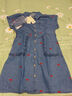 davebell戴维贝拉女童连衣裙夏季中大童牛仔裙夏装儿童洋气刺绣裙子童装DKY17996牛仔蓝120cm 实拍图