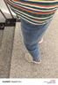 真维斯（Jeanswest）复古哈伦牛仔裤女春夏季新款高腰宽松显瘦小个子九分萝卜老爹裤子 复古蓝九分裤 M 实拍图