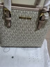 MICHAEL KORS 女士小号单肩手提托特包 送女友情人节礼物 香草35T9GTVT0B PWD BLSH MLT 实拍图