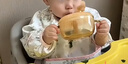 马博士婴儿辅食碗宝宝喝汤吸管碗米糊杯PPSU新生儿喂水碗带吸盘纳米色 实拍图