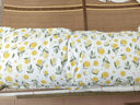 双人长枕全棉长枕套加长枕头芯长条枕1.2m1.5米一米五1.8一体枕1m 柠檬干【全棉枕套+长枕芯】 48x120x16cm 膨胀直径约40*110cm 实拍图