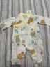 全棉时代纯棉新生婴儿连体衣服新款抗菌纱布宝宝春夏满月服和袍 熊熊下午茶【四季款】 59cm （0-3个月） 实拍图