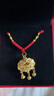 中国黄金（CHINA GOLD）平安锁黄金项链男女足金吊坠长命锁挂坠情人节送生日礼物婴儿宝宝 【京速达】平安锁吊坠【红绳】约1.5g 实拍图