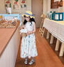 女童碎花连衣裙夏季2026新款儿童洋气时髦背心裙子女孩夏装沙滩裙 碎花连衣裙【送帽子】 140 实拍图