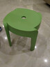 塑料凳子家用加厚可叠放风车儿童圆凳现代简约客厅餐桌塑胶椅子 绿色 实拍图