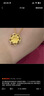 周六福足金黄金项链女牡丹花吊坠AC062228约5.38g42+2cm生日礼物计价 实拍图