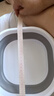 加热泡脚桶客折叠过小腿泡脚足浴便携式过膝深桶家用旅行洗脚桶祛湿泡脚 非带电【中号24.5*23*9cm】可折叠足浴盆 实拍图