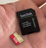 闪迪（SanDisk）128GB TF(MicroSD)内存卡 4K极速金卡A2 V30 U3行车记录仪 运动相机无人机 监控存储卡 读190MB/s 实拍图