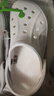 卡骆驰crocs洞洞鞋贝雅卡骆班轻便耐磨一脚蹬休闲鞋|205089 白/深蓝-126 37 /38(230mm) 实拍图