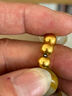 纵横金业足金999   黄金转运珠 金珠子  1克 单颗 顶珠 散珠 手串diy 1克  转运珠 实拍图