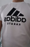 adidas短袖男户外休闲透气运动服健身运动速干T恤 白/黑（空手道） M  实拍图