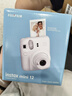 富士（FUJIFILM）富士拍立得mini12一次成像相机 mini11/9升级款 相纸旅游拍照520送礼 女生拍立得相机 mini12 茉莉白 套餐二（官方标配+白边相纸20张） 实拍图