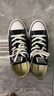 匡威（Converse）官方All Star经典帆布男女低帮休闲运动鞋黑色101001 101001/黑色 39.5 实拍图