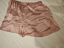 美标真丝短裤女春夏可外穿蕾丝打底裤丝绸睡裤重磅桑蚕丝家居裤子 玫瑰烟粉（单短裤） L (165) 实拍图