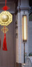 缤越铜八卦镜凸镜中国结挂件挂大门挂阳台室外铜镜子黄铜八卦镜11cm 实拍图