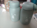 【抢】可爱卡通水杯女牛奶玻璃杯迷你小巧便携杯子简约水杯 蓝色萌萌兔330ml1只 实拍图