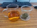 Glasslock 玻璃茶杯男女士专用茶水分离泡茶耐高温杯子过滤花茶杯500ml 实拍图